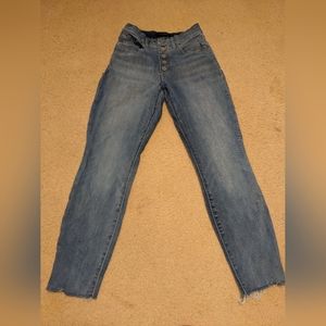 Lucky Brand Vintage Wash High-Rise Button-Fly Straight Jeans